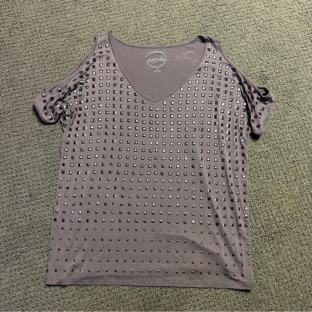 Inc International cold shoulder top